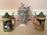 3 Unmatched Avon Winner' Circle stein, 10"/2