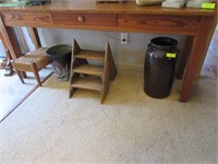Pine Entry Table with 1 Drawer