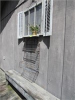 3 Pcs.: Window with Shutters, Wire Rack, Bucket Be