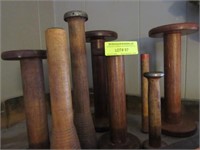 7 Wooden Spindles