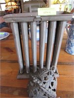 Cast Iron String Holder, 12 Section Tin Candle Mol
