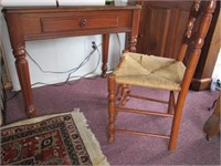 1 Drawer Lady's Desk with Ladderback Chair