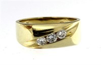 14kt Gold Men's 1/3 ct Quality Diamond Ring