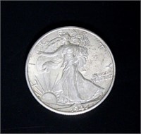 1941-D BU Walking Liberty Silver Half Dollar