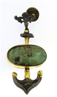 Genuine 15.50 ct Turquoise Anchor Pendant