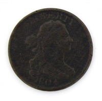 Rare 1804 Draped Bust Half Cent *Key