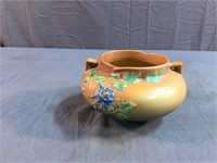 Roseville floral bowl