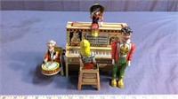 Lil Abner Tin toy Piano & Band