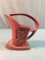 Floral Red Silhouette Roseville Pitcher