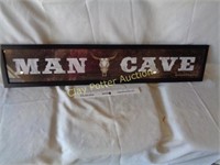 Framed "MAN CAVE" Sign