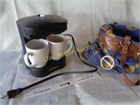 2 Cup Coffee Maker & Corelle Cups