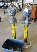 2 Gumball Machines with Extra Parts