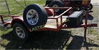 Tilt bed golf cart / utility trailer