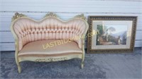Settee & Large Picture