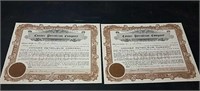 (2) Vintage "Conner Petroleum Company" Share