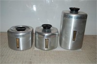 Vintage Aluminum Canisters