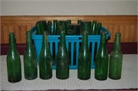 Basket Of Green Bottles