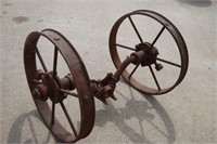 Vintage Small Wheels and Axle