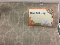 HEAT SET RUG 1'8" X 5 '