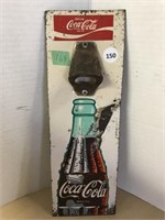 Vintage Coca-cola Tin Sign Bottle Opener