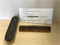 Antique Sterling Brush And Comb *see Note