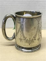 Vintage Sterling Cup Engraved 1923