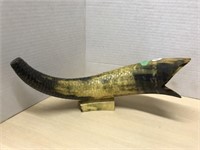 Horn Carved Into A Fish