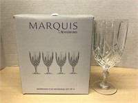 Set Of 4 Marquis Waterford Crystal Glasses