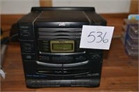 JVC Radio w/3 Disk Player, 2 Cassette Player,