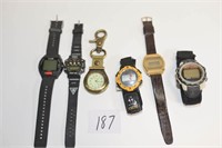 Group lot of Wrist Watches & 1 Belt Watch Timex