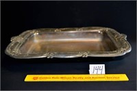 Large Silver-plate Serving Tray/Dish Marked