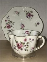 Shelley Teacup & Saucer - Purple/pink Flowers
