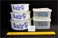 Lot of 5 Pfaltzgraff Accent Storage Containers 3
