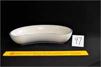 Kidney Shaped Pfaltzgraff Serving Bowl