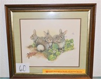 Framed Print - Eastern Cottontail Signed by Jim