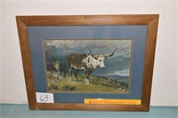 Framed Print - Longhorn Name  Melvin C. Warren -