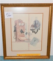 Framed Print - 1977 by James W. Hicks Signed -