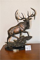 Large Resin Elk Sculpture - 22" Tall Mark Pierce