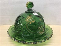 American Pressed Glass Croesus Butter Dish