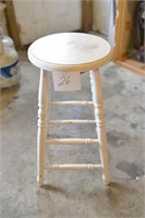 Wooden Stool - 28" Stool (shows some wear)