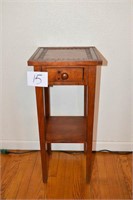 Small Wooden Side Table/Lamp Table 32" T X 13.75"