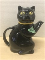 Black Cat Tea Pot - Woods And Sons “pussyfoot”