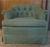 Mint Green Upholstered Club Chair.