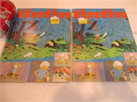 2 albums Tintin vintage