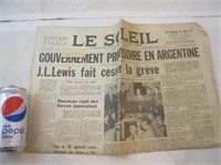 WW2: Journal Le Soleil du samedi 5 juin 1943