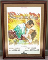 “Gone with the Wind” Framed Movie Poster