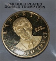 2016 24K Gold Plated Donald Trump Medallion