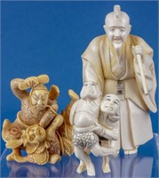 Lot of Pre-Ban Ivory Figurines