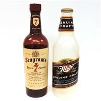 Seagrams & Miller Bank Bottles