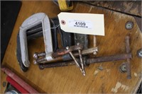 Group of 4 C Clamps